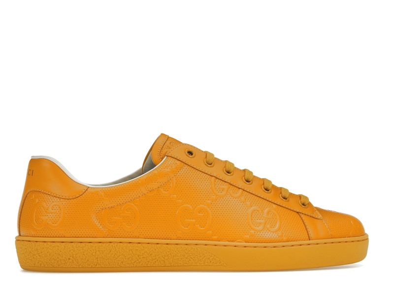 Gucci Ace GG Embossed Yellow