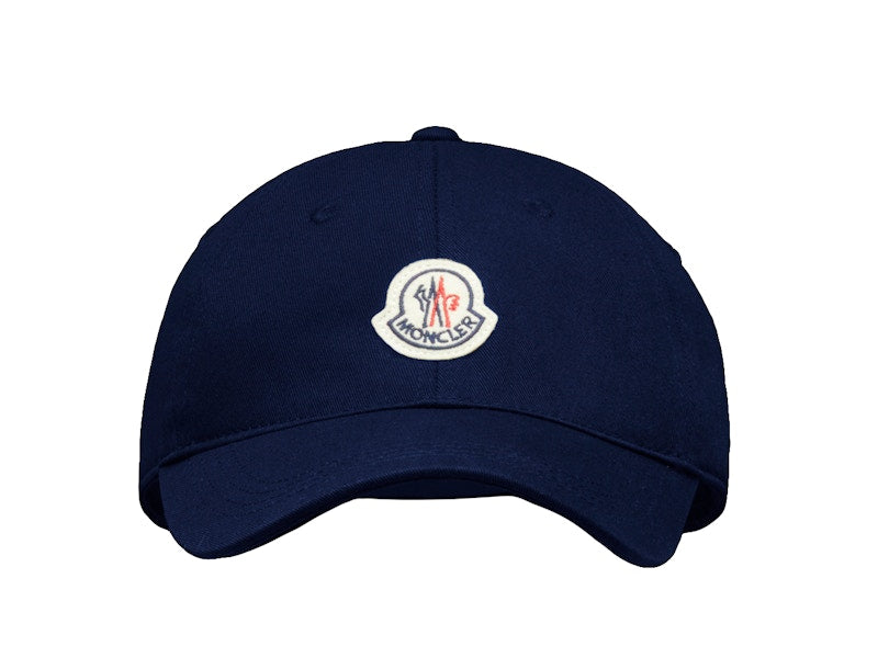 Moncler Logo Baseball Cap Night Blue