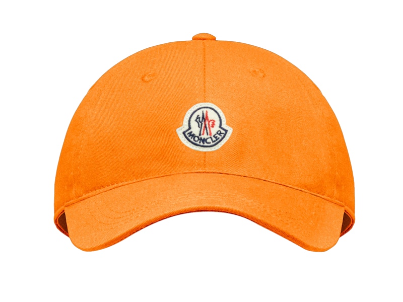 Moncler Logo Baseball Cap Orange