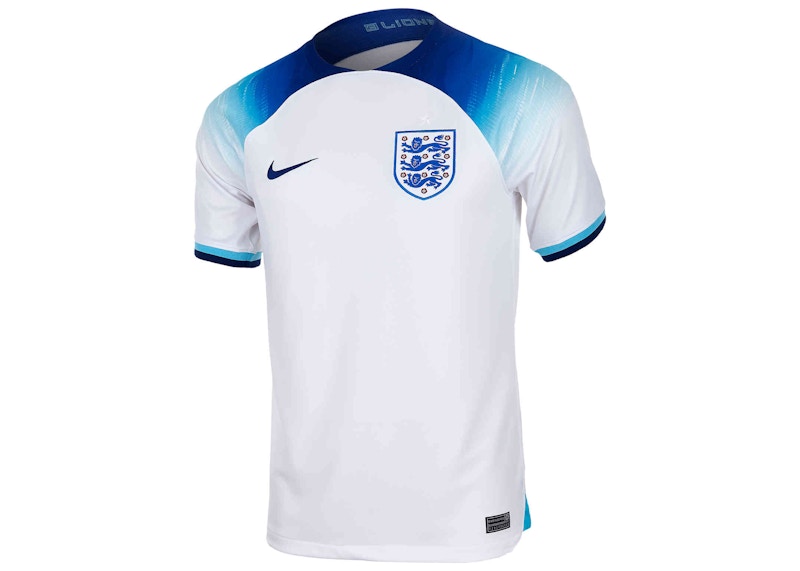 Nike England 2022/23 Stadium Home Jersey White/Blue Fury/Blue Void