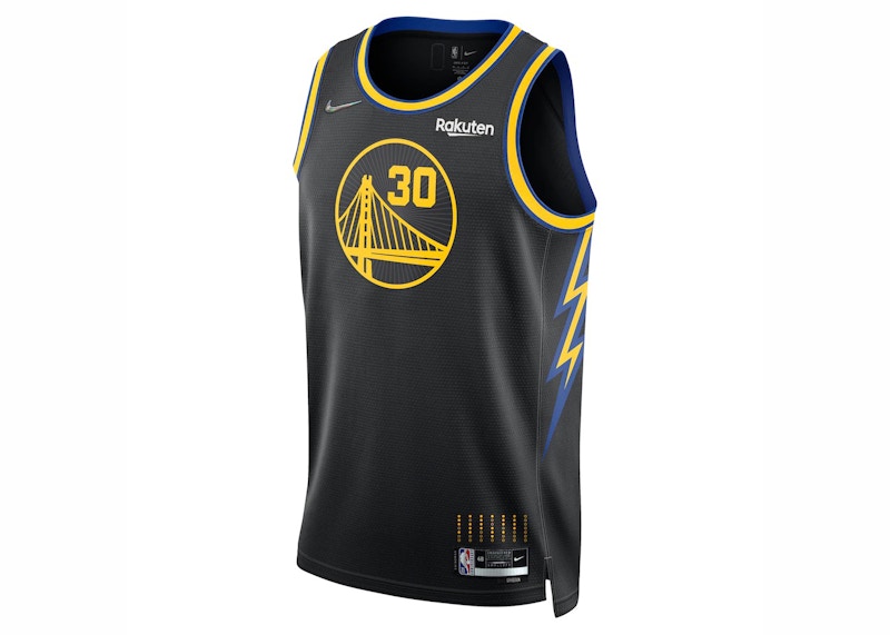 Nike Golden State Warriors 2021/22 Stephen Curry City Edition Swingman Jersey Black