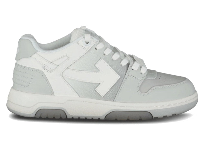 OFF-WHITE Out Of Office OOO Low Tops White Gray