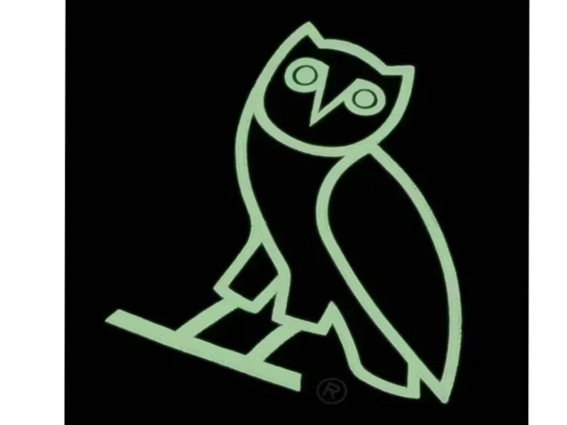 OVO AfterDark OG Owl Glow In The Dark T-shirt Black