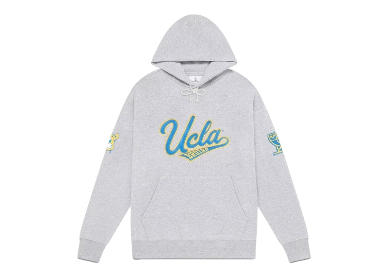 OVO x NCAA UCLA Bruins Hoodie Ash Heather Grey