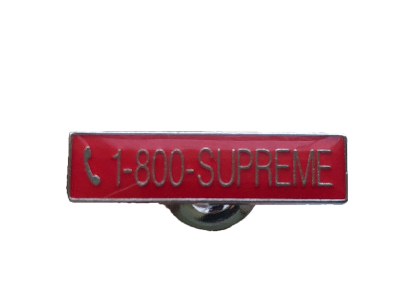 Supreme 1-800 Pin Red