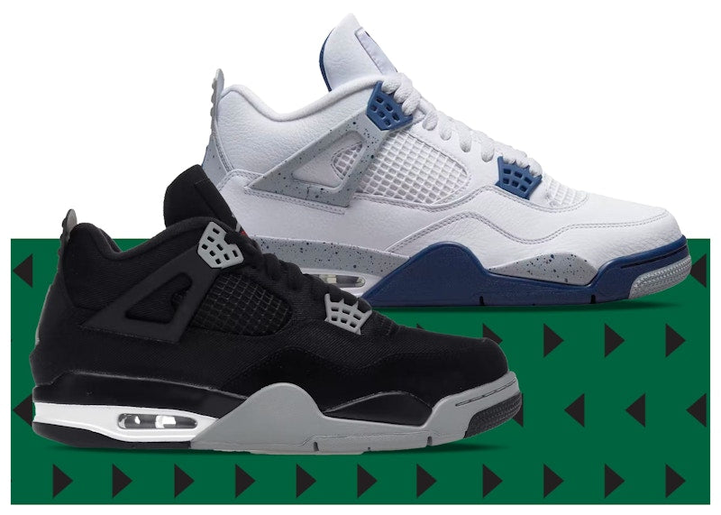 AJ4 Black Canvas & AJ4 Midnight Navy ReStockX