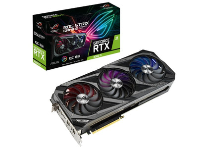 NVIDIA ASUS ROG Strix GeForce RTX 3060 Ti OC 8G Graphics Card (ROG-STRIX-RTX3060TI-O8G-GAMING)