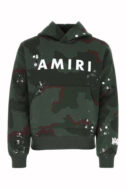 AMIRI Army Logo Hoodie Camo