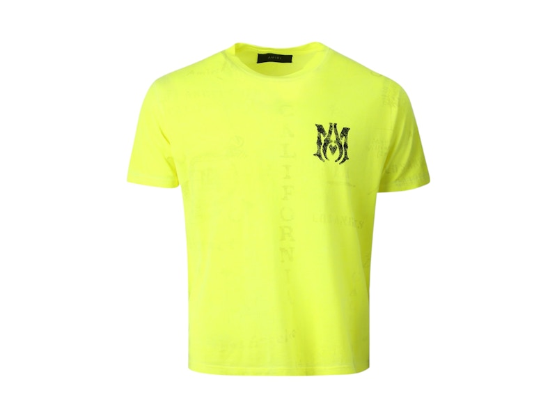 AMIRI Army Stencil Tee Lime