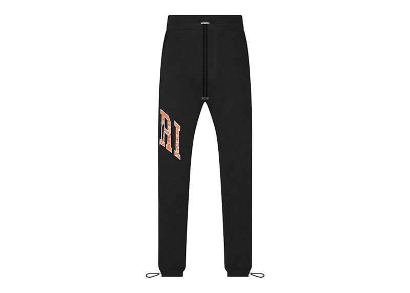 AMIRI Bandana Applique Sweatpants Black/Orange