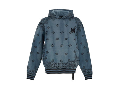 AMIRI Bandana Basketball Hoodie Blue