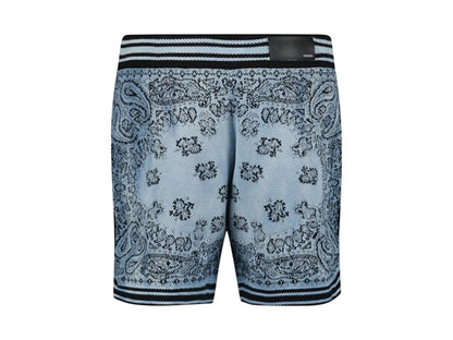 AMIRI Bandana Basketball Shorts Blue