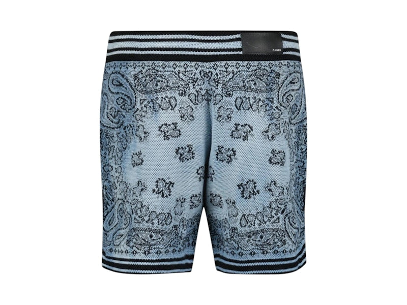 AMIRI Bandana Basketball Shorts Blue