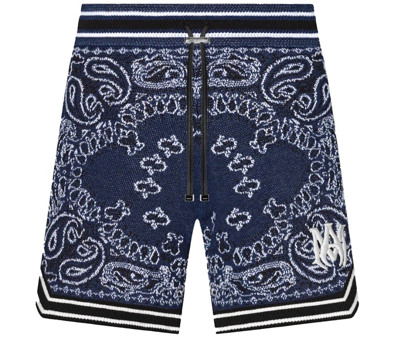 AMIRI Bandana Shorts Blue