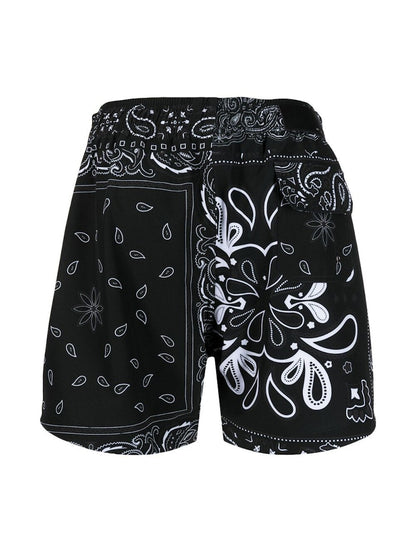 AMIRI Bandana Swim Shorts Black