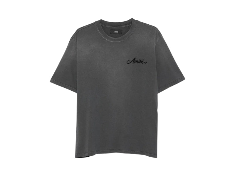 AMIRI Bleach Bandana Patch T-shirt Black