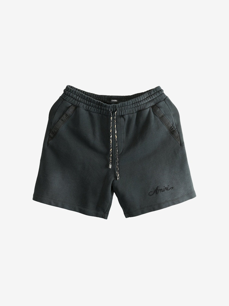 AMIRI Bleach Bandana Shorts Black