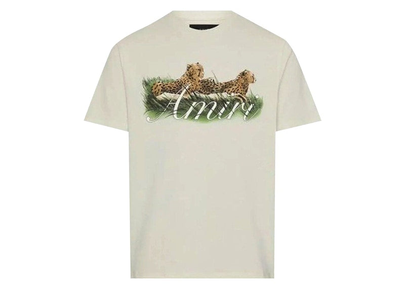 AMIRI Cheetah Logo Tee Alabaster
