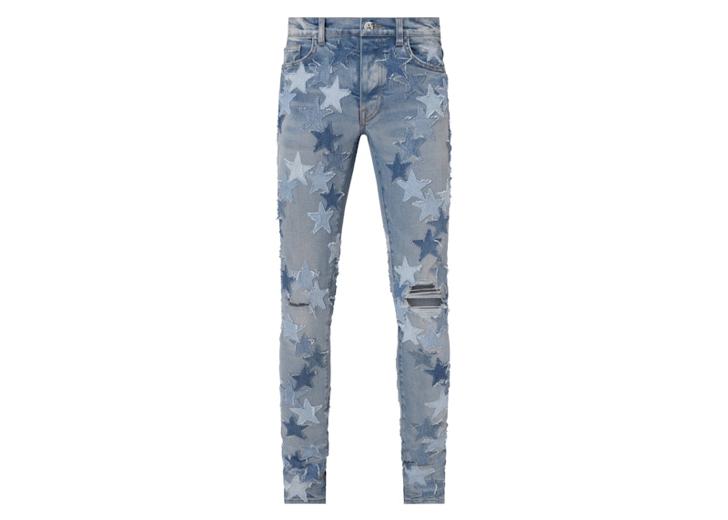 AMIRI Chemist Denim Stars Skinny Jean Clay Indigo