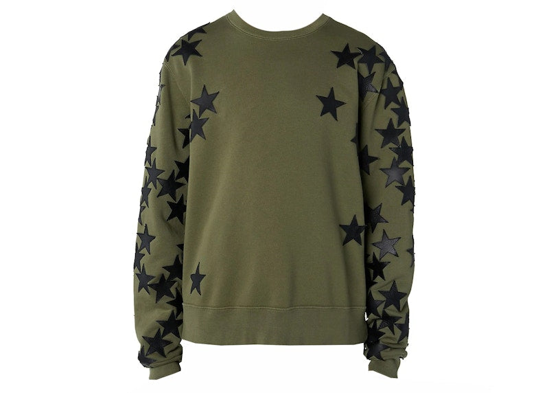 AMIRI Chemist Stars Sweatshirt Military Green