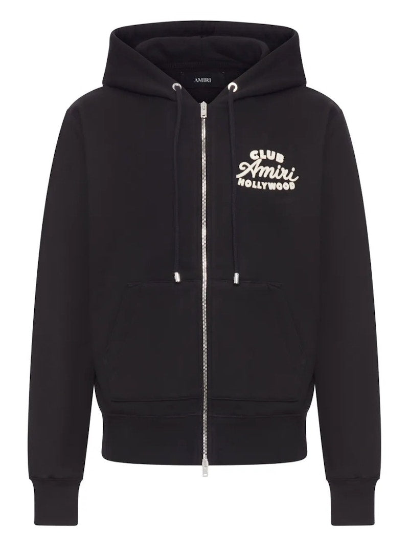 AMIRI Club Amiri Zip Hoodie Black