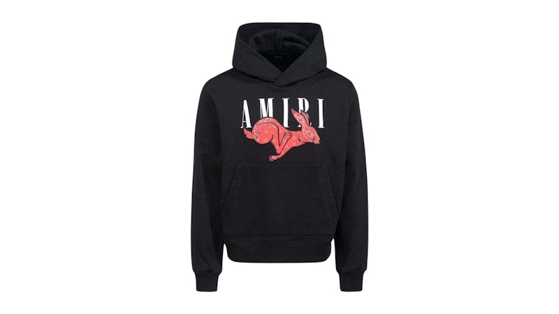 AMIRI Cny Rabbit Logo Hoodie Black