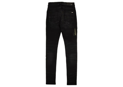 AMIRI Core Applique Denim Skinny Jeans Black