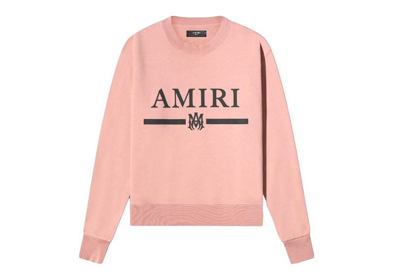 AMIRI Core Logo Bar Crew Sweatshirt Peach