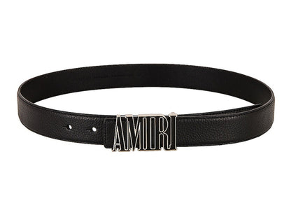 AMIRI Core Logo Buckle Belt Black/Black/Gold-tone