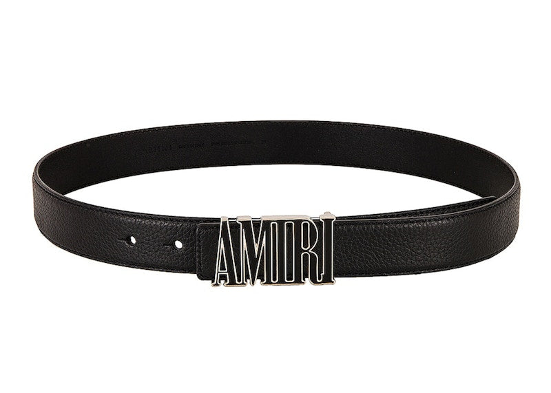 AMIRI Core Logo Buckle Belt Black/Black/Gold-tone