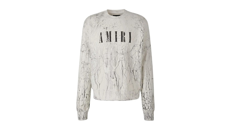 AMIRI Core Logo Cracked Dry Sweatshirt White
