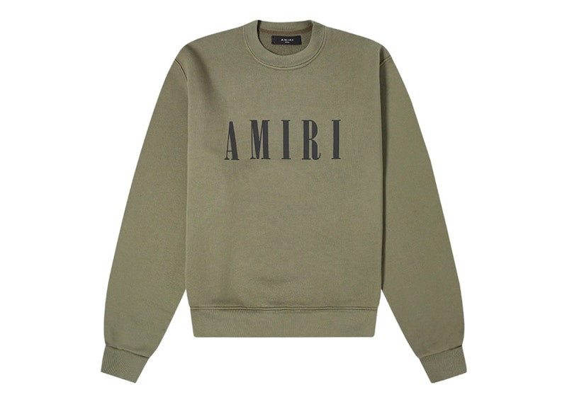 AMIRI Core Logo Crewneck Military Green