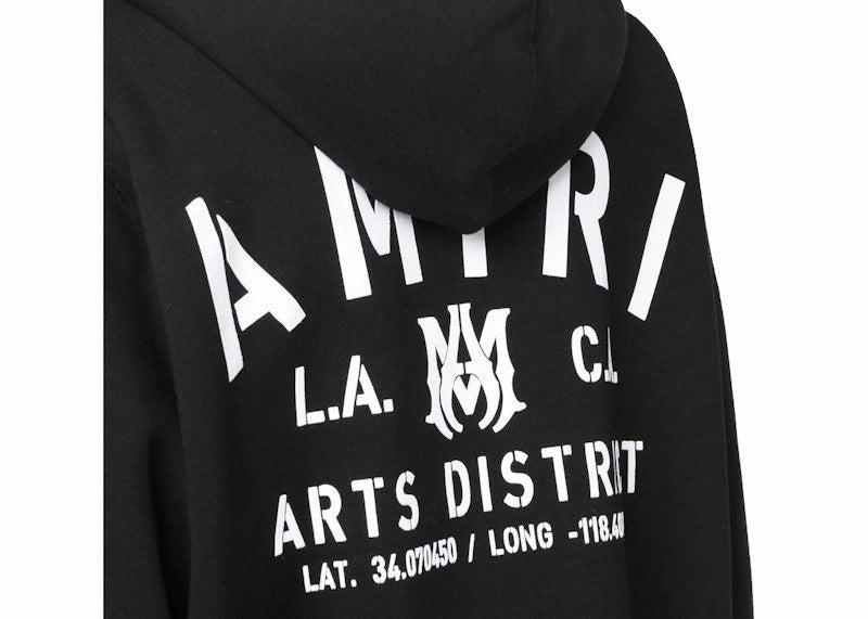 AMIRI Stencil Hooded Sweatshirt Black/White