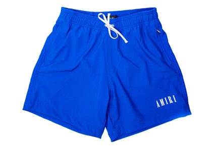 AMIRI Core Logo Swim Trunk Shorts Blue