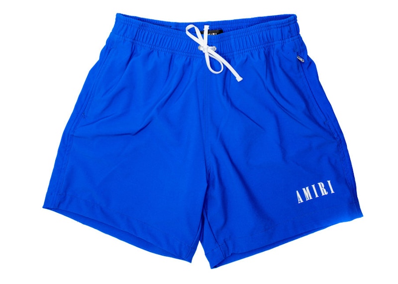 AMIRI Core Logo Swim Trunk Shorts Blue