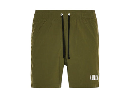 AMIRI Core Logo Swimtrunk Military Green