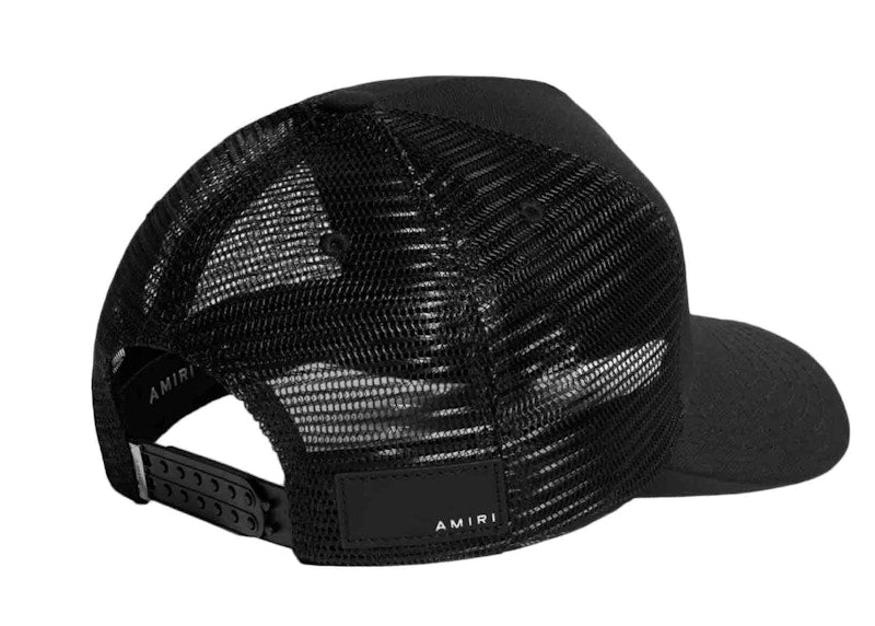 AMIRI Core Logo Trucker Hat Black/Yellow