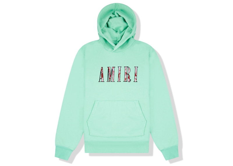 AMIRI Core Paisley Logo Hoodie Green
