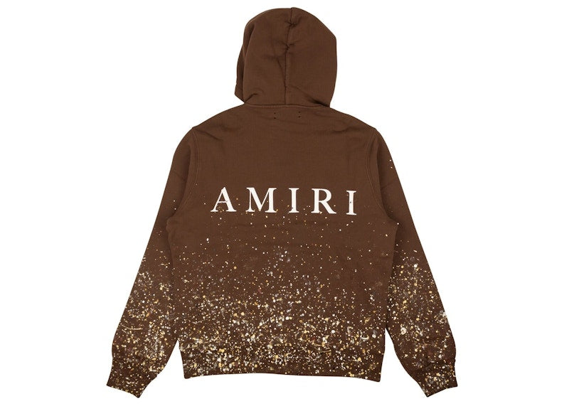 AMIRI Crystal Painter Hoodie Brown