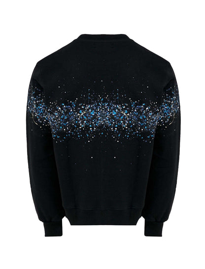 AMIRI Crystal Splash Logo Sweatshirt Black/Blue