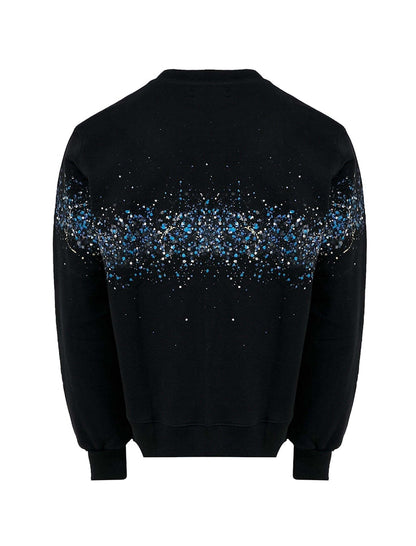 AMIRI Crystal Splash Logo Sweatshirt Black/Blue