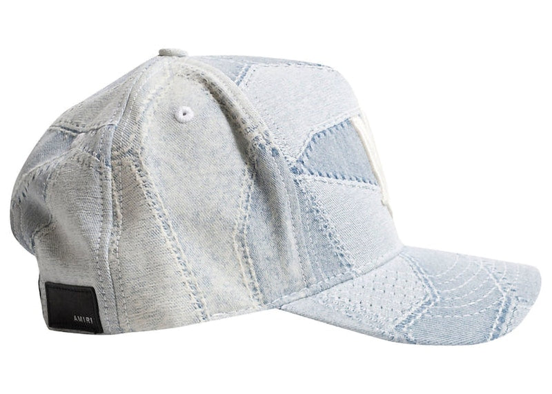 AMIRI Denim Patchwork Hat Stone Indigo