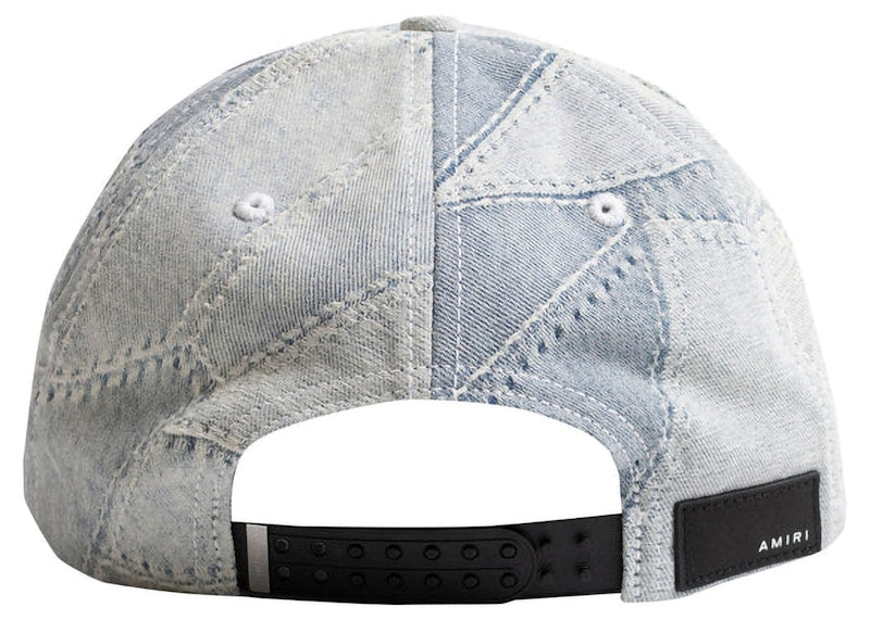 AMIRI Denim Patchwork Hat Stone Indigo
