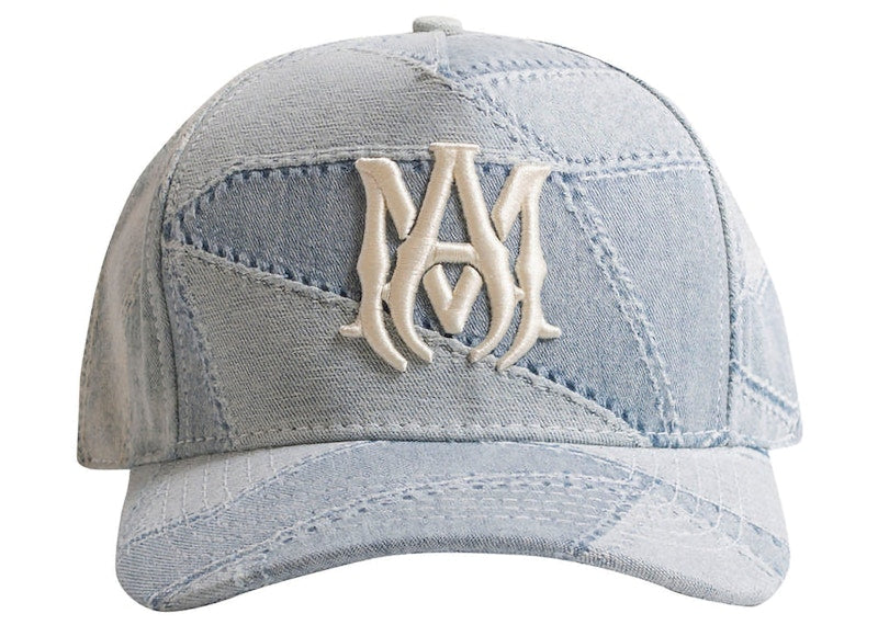 AMIRI Denim Patchwork Hat Stone Indigo