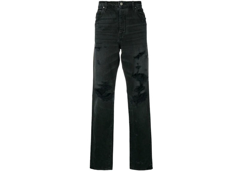 AMIRI Destroyed Slouch Jean Vintage Black