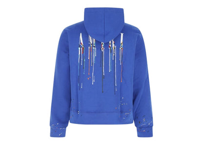 AMIRI Embroidered Paint Drip Core Logo Hoodie Blue