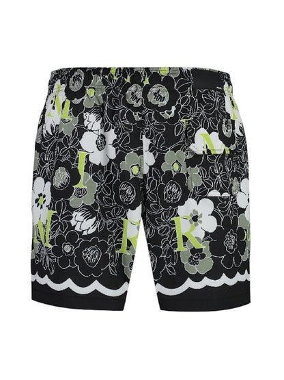AMIRI Flower Amiri Swim Shorts Black