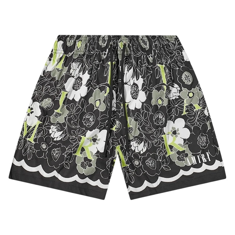 AMIRI Flower Amiri Swim Shorts Black