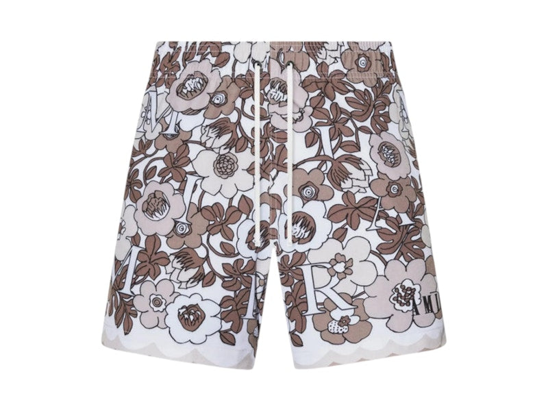 AMIRI Flower Swimtrunks Shitake