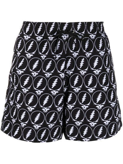 AMIRI Grateful Dead Skull Swim Shorts Black
